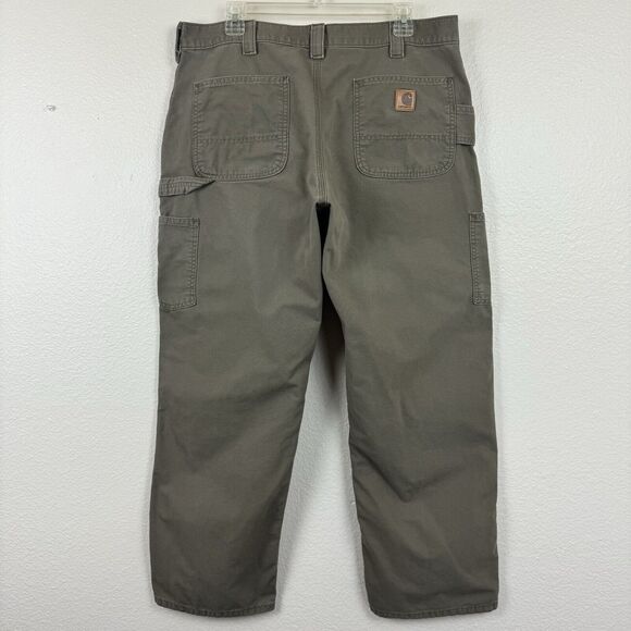 Carhartt B151 Loose Fit Canvas Utility Work Pant Carpenter Light Brown 36x30 - Picture 7 of 13